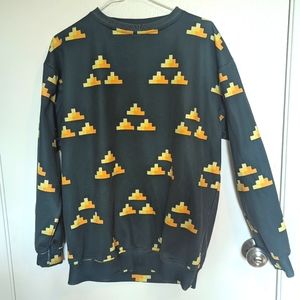 Rare Legend of Zelda Pixel Triforce Sweatshirt